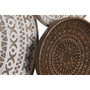 Home ESPRIT Décoration murale Mandala Arabe Blanc et Brun foncé