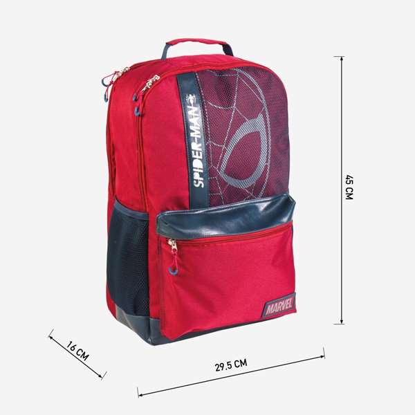Cerdá Mochila Casual Technique Marvel 29.5 x 45.0 x 16.0 cm, Sac à dos casual technique pour enfants, Rouge