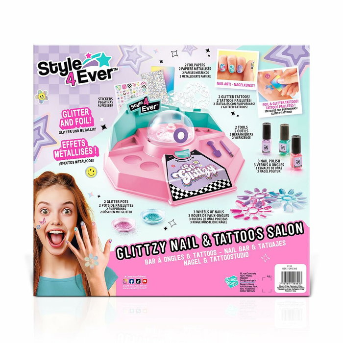 Canal Toys Glittzy Bar à Ongles et Tatouages - Style 4 Ever