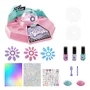 Canal Toys Glittzy Bar à Ongles et Tatouages Style 4 Ever - OFG 345 - Salon de manucure enfant avec paillettes, vernis et tatouages, 8 ans et plus