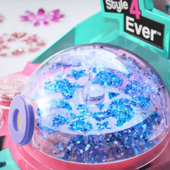 Canal Toys Glittzy Bar à Ongles et Tatouages Style 4 Ever - OFG 345 - Salon de manucure enfant avec paillettes, vernis et tatouages, 8 ans et plus