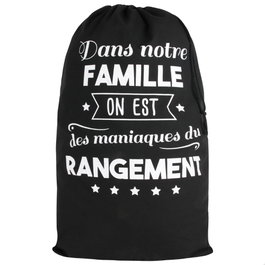 Home Deco Factory Sac à linge 75x48 cm