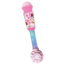 Lexibook Microphone Barbie avec tube lumineux et enceinte rose