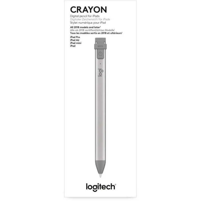 Logitech - Stylet numérique polyvalent pour iPad (modèles 2018 et ultérieurs) - Gris Logitech - Stylet numérique polyvalent pour iPad (modèles 2018 et ultérieurs) - Gris