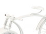 Giftdecor Horloge Forge Bicyclette Blanc 20 cm Métal (Set de 4)