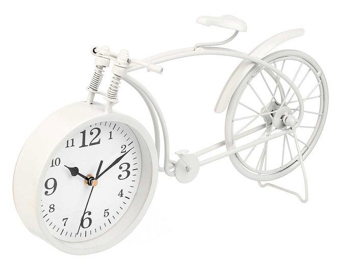 Giftdecor Horloge Forge Bicyclette Blanc 20 cm Métal (Set de 4) Giftdecor Horloge Forge Bicyclette Blanc 20 cm Métal (Set de 4)