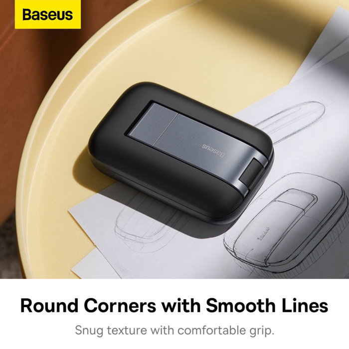 Baseus Seashell Support de téléphone pliable, Noir Baseus Seashell Support de téléphone pliable, Noir