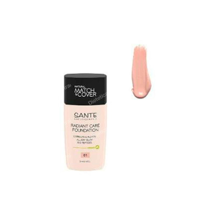 Sante Naturkosmetik Maquillaje Fluido Radiant Care 01 Warm Ivory - Fond de teint fluide - 30 ml Sante Naturkosmetik Maquillaje Fluido Radiant Care 01 Warm Ivory - Fond de teint fluide - 30 ml