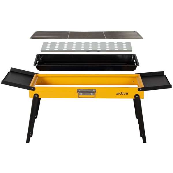 Color Baby - Barbecue Charbon de Bois Pliable, Dimensions 89 x 22 x 32 cm
