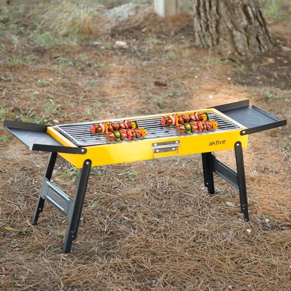 Color Baby - Barbecue Charbon de Bois Pliable, Dimensions 89 x 22 x 32 cm