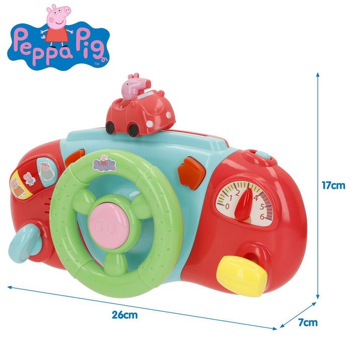 Color Baby Volante Actividades Peppa Pig avec sons et lumières