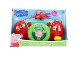 Volant d'activités Peppa Pig avec sons et lumières - Jeu de simulation de conduite pour enfants à partir de 12 mois