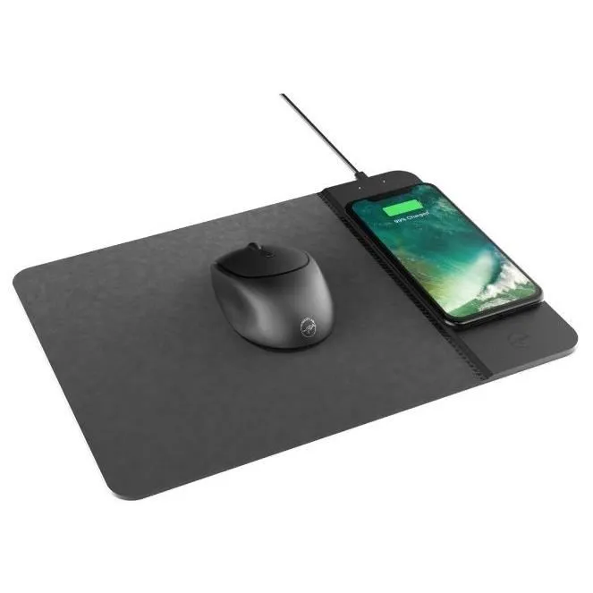 Mobility Souris sans fil rechargeable Qi avec tapis de charge intégré Mobility Souris sans fil rechargeable Qi avec tapis de charge intégré
