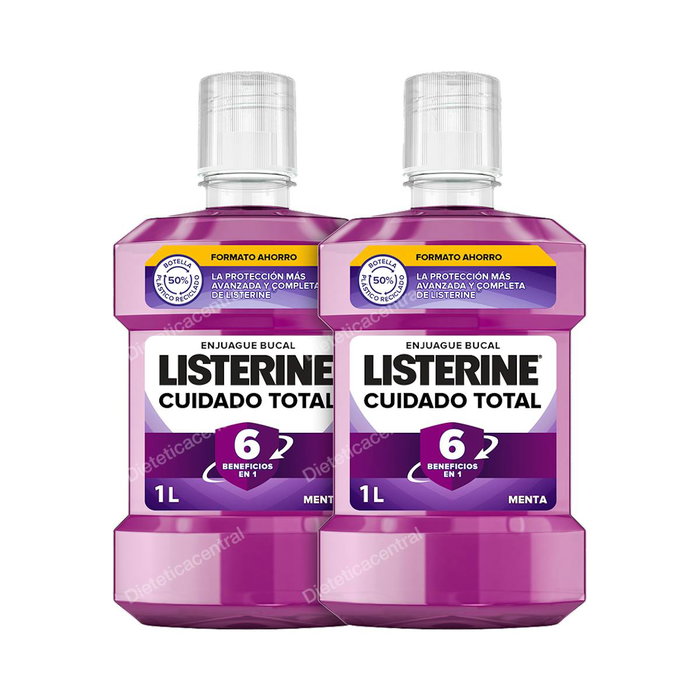LISTERINE - Bain de Bouche Total Care (Soin Complet) 1000 ml - Duplo - Soin buccal antiseptique et rafraîchissant LISTERINE - Bain de Bouche Total Care (Soin Complet) 1000 ml - Duplo - Soin buccal antiseptique et rafraîchissant