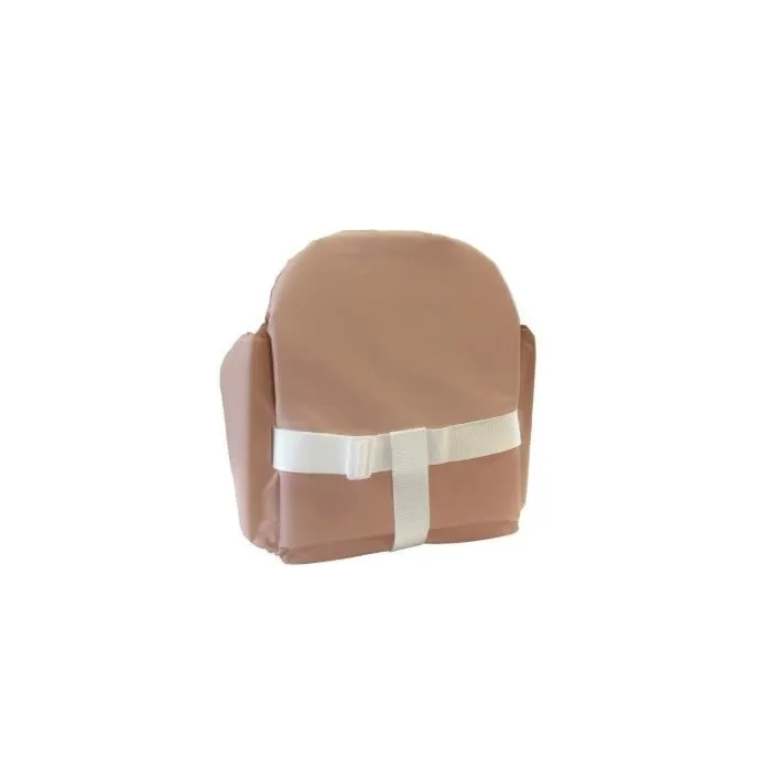 Tineo - Coussin de chaise TINEO à sangles - Dimensions 27 x 26 x 33 cm - PVC avec mousse intérieure - Couleur Cassonade