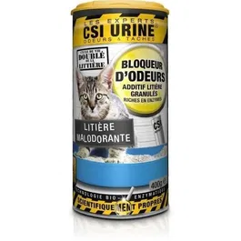 CSI Urine - Granulés pour Litière, Neutraliseur d'Urine et Odeurs 400 g - Élimine les Mauvaises Odeurs, Riche en Enzymes, Biodégradable, Pour Tous Types de Litières