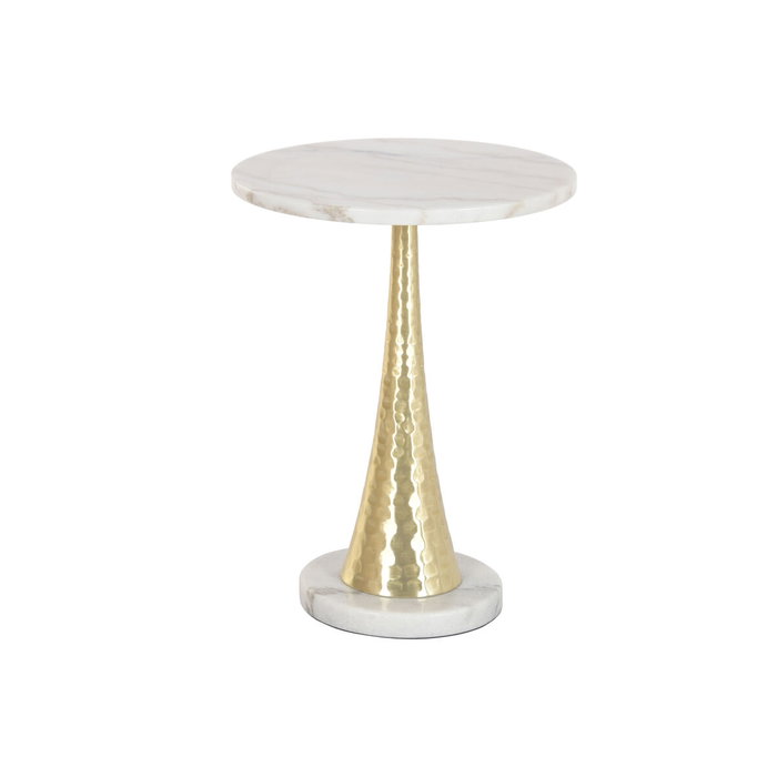 Home ESPRIT Table d'appoint Blanc Doré Home ESPRIT Table d'appoint Blanc Doré