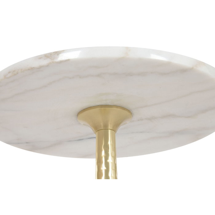 Home ESPRIT Table d'appoint Blanc Doré Home ESPRIT Table d'appoint Blanc Doré