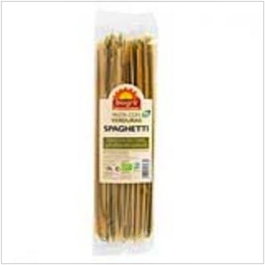 Biogra Spaghetti Légumes Bio 250g Vegan - Pâte de Semoule de Blé Dur aux Épinards et Tomate