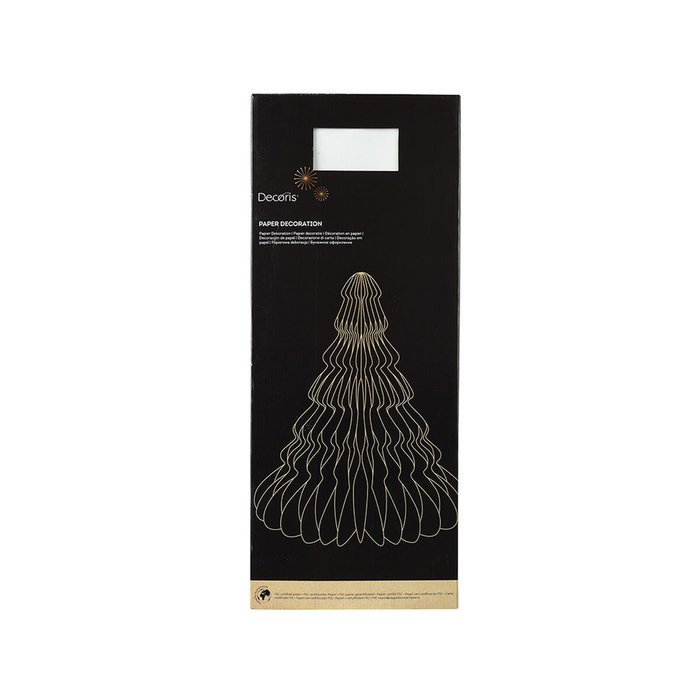 Decoris Sapin de Noël Decoris Blanc Papier Ø 48 x 60 cm