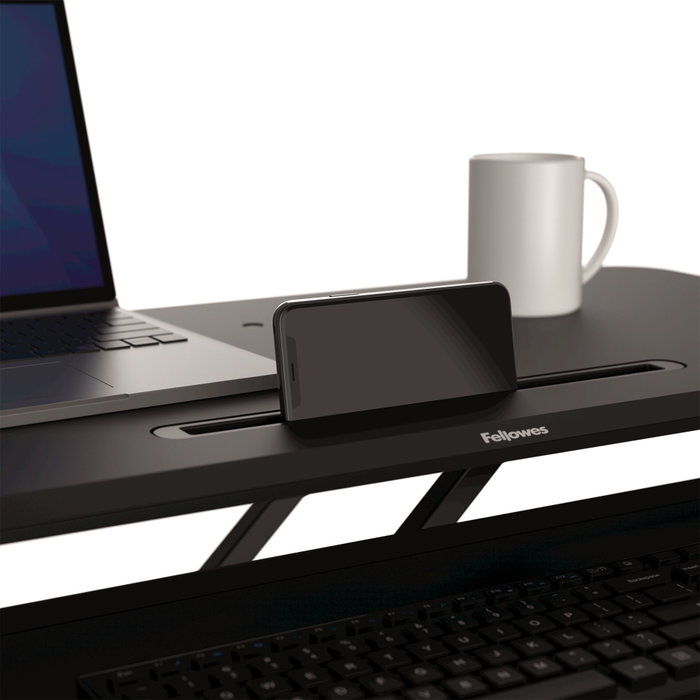 Fellowes Corsivo Sitz-Steh Workstation Noir