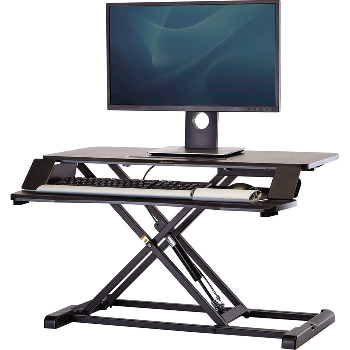 Fellowes Corsivo Sitz-Steh Workstation Noir