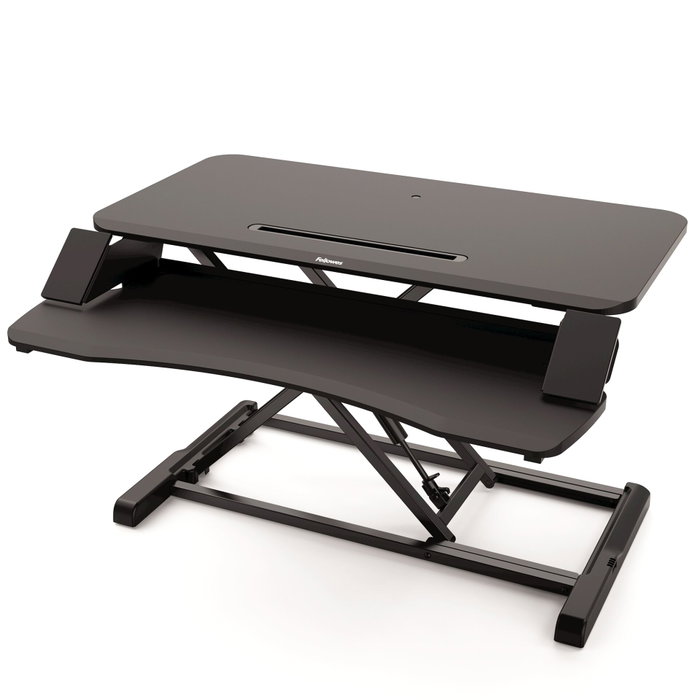Fellowes Corsivo Sitz-Steh Workstation Noir