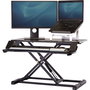 Fellowes Corsivo Sitz-Steh Workstation Noir