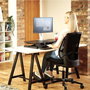 Fellowes Corsivo Sitz-Steh Workstation Noir