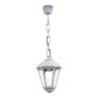 Fumagalli Sicar/Giampy Suspension Blanche avec Chaîne, Culot E27, Transparent, Ø210 x 750 mm