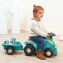 Ecoiffier - Tracteur avec remorque et 15 accessoires - Siège inclinable - Jouet pour enfants de 12 à 36 mois
