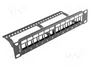 LANBERG Panneau de brassage Keystone 12 ports 10 pouces 1U noir