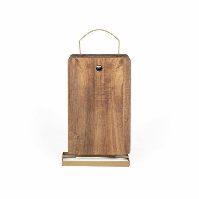Livoo Set de 4 planches à découper en bois d'acacia avec support métallique MES152 Livoo Set de 4 planches à découper en bois d'acacia avec support métallique MES152