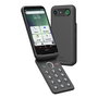 Doro Aurora A20 4G 64 Go Téléphone Portable Type Concha Android 14 Écran Tactile 4,5 Pouces Graphite