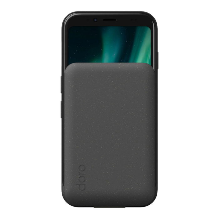 Doro Aurora A20 4G 64 Go Téléphone Portable Type Concha Android 14 Écran Tactile 4,5 Pouces Graphite