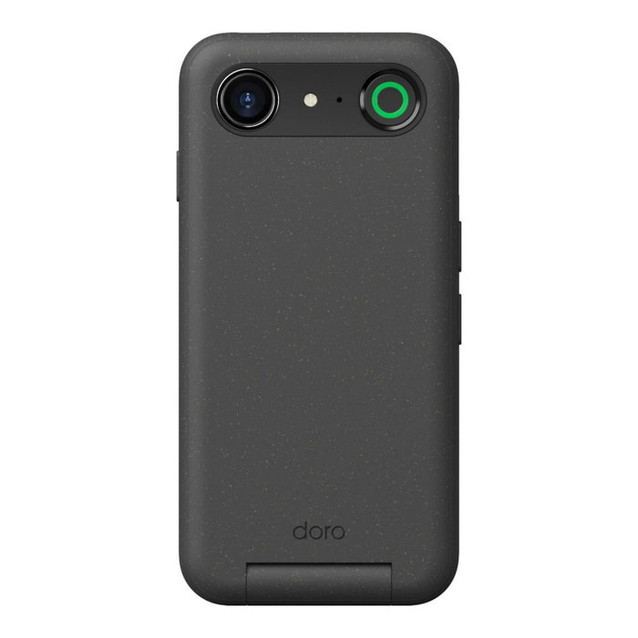 Doro Aurora A20 4G 64 Go Téléphone Portable Type Concha Android 14 Écran Tactile 4,5 Pouces Graphite