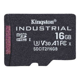 Kingston Industrial microSDHC 16 Go Carte Mémoire UHS-I U3 V30 A1