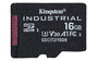 Kingston - Carte MicroSD Industrielle 16GB pour Conditions Extrêmes, Classe 10, UHS-I, U3, V30, A1, TLC NAND, Résistance -40 à 85°C