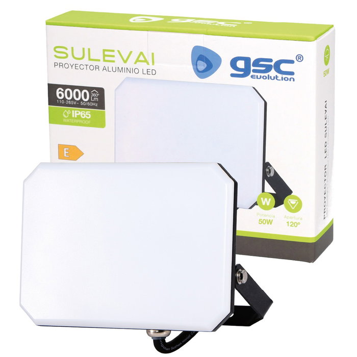 GSC Evolution Projecteur LED Sulevai 50W 4000K Noir IP65 GSC Evolution Projecteur LED Sulevai 50W 4000K Noir IP65