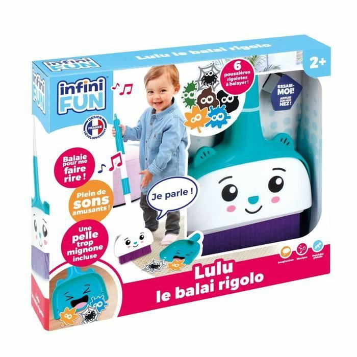 InfiniFUN Lulu the Funny Broom - Balai Jouet Rigolo