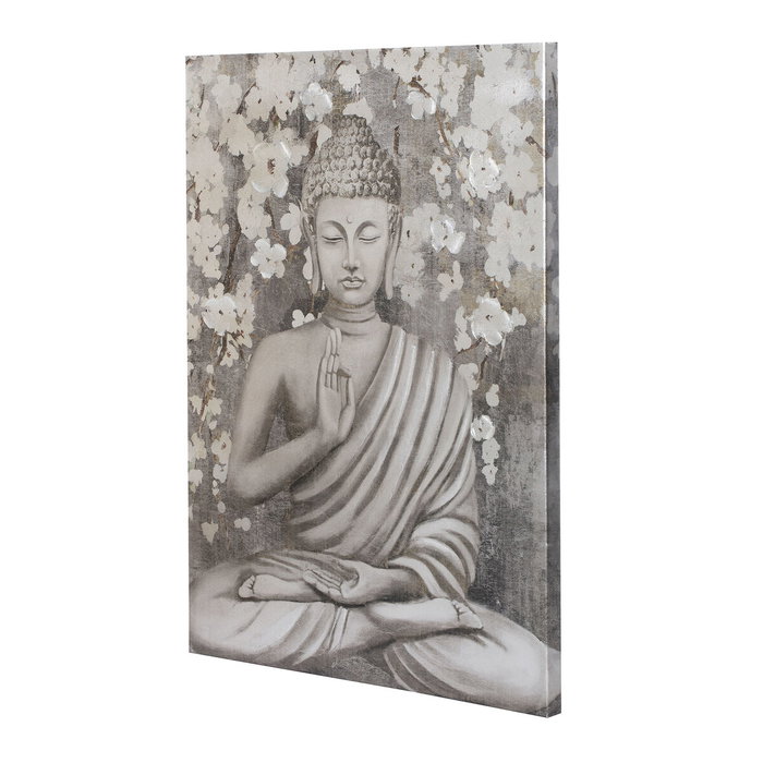 Home ESPRIT Toile Pin Buda Oriental 60 x 2,7 x 80 cm