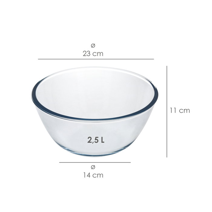 ORYX Bol en Cristal pour Mélanges 2,5 L ORYX Bol en Cristal pour Mélanges 2,5 L