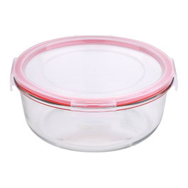 San Ignacio Toledo Boîte hermétique en verre borosilicate rouge 1200 ml Ø19 x 8 cm micro-ondable
