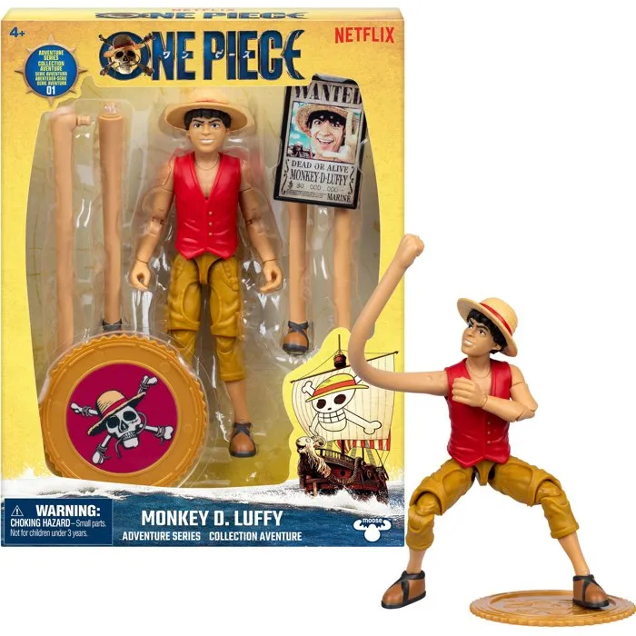 Figurine Articulée ONE PIECE Luffy - 15 cm - 12 Points d'Articulation avec Accessoires - Collection - À Partir de 4 Ans