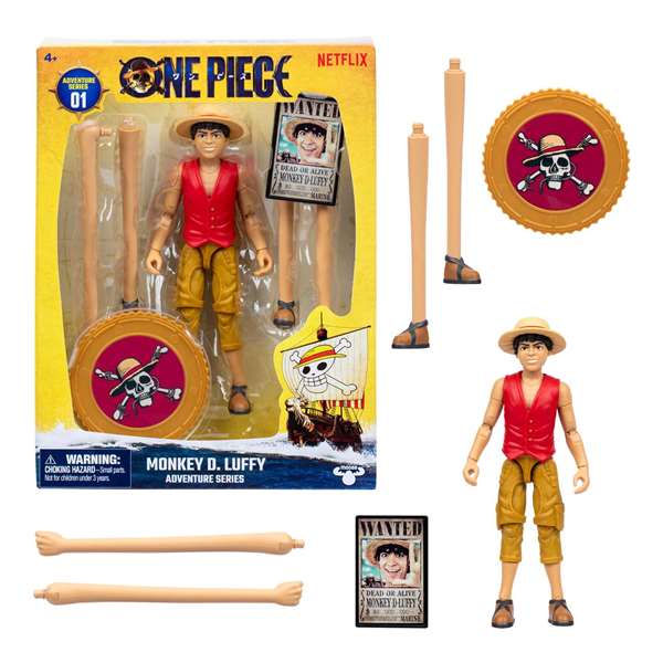 Moose Toys Figurine articulée Luffy 15 cm One Piece