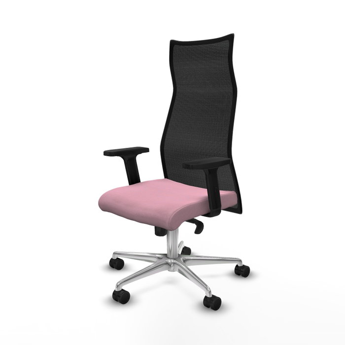 Piqueras y Crespo Chaise de Bureau Albacete Rose et Noir