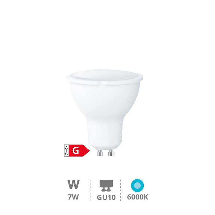 GSC Evolution Ampoule LED dicroïque 6W GU10 6000K réglable GSC Evolution Ampoule LED dicroïque 6W GU10 6000K réglable