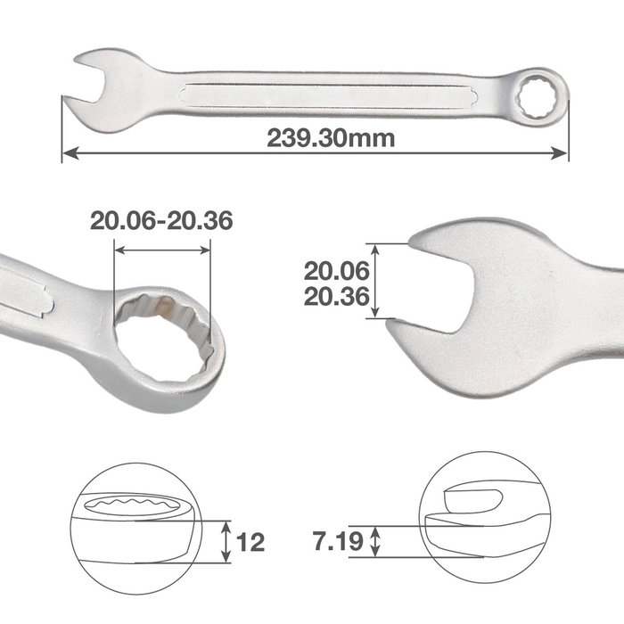 GSC Evolution Clé combinée 20 mm