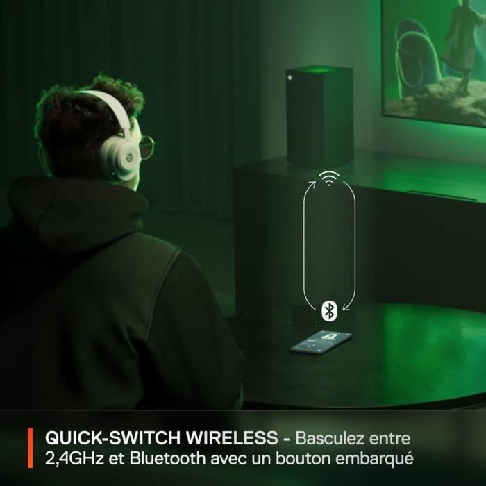 SteelSeries Arctis Nova 5X Blanc, Casque Gaming Sans fil