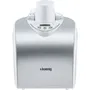 H.Koenig HF180 - Turbine à Glace - Capacité 1 L - Préparation Rapide (30-40 min) - 135 W - Affichage Numérique - Récipient Aluminium Amovible